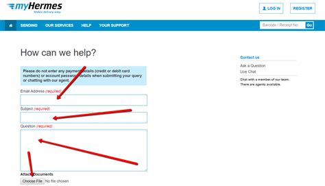 how to contact Hermes UK